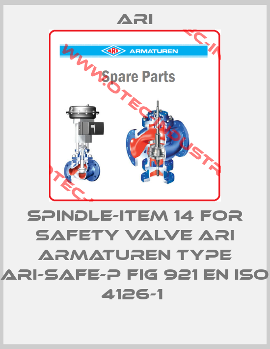 Spindle-item 14 for safety valve ARI ARMATUREN type ARI-SAFE-P fig 921 EN ISO 4126-1 -big