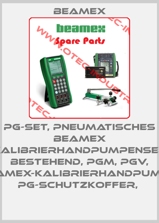 PG-Set, pneumatisches BEAMEX Kalibrierhandpumpenset bestehend, PGM, PGV, BEAMEX-Kalibrierhandpumpe, PG-Schutzkoffer, -big