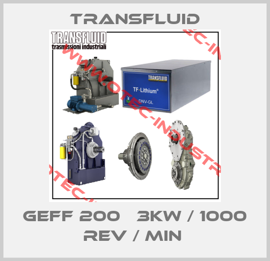 GEFF 200   3kW / 1000 rev / min -big