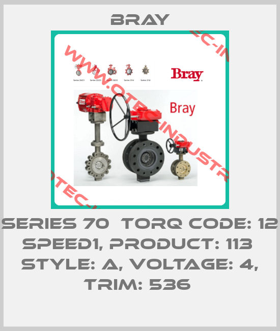 Series 70  Torq Code: 12  Speed1, Product: 113  Style: A, Voltage: 4, TRIM: 536 -big