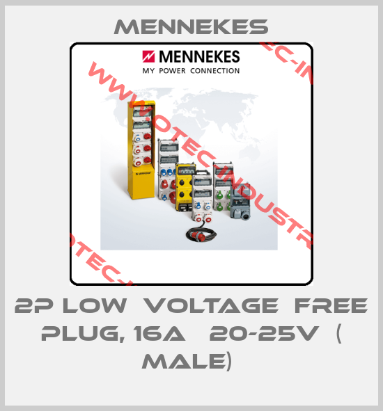 2P LOW  VOLTAGE  FREE PLUG, 16A   20-25V  ( MALE) -big