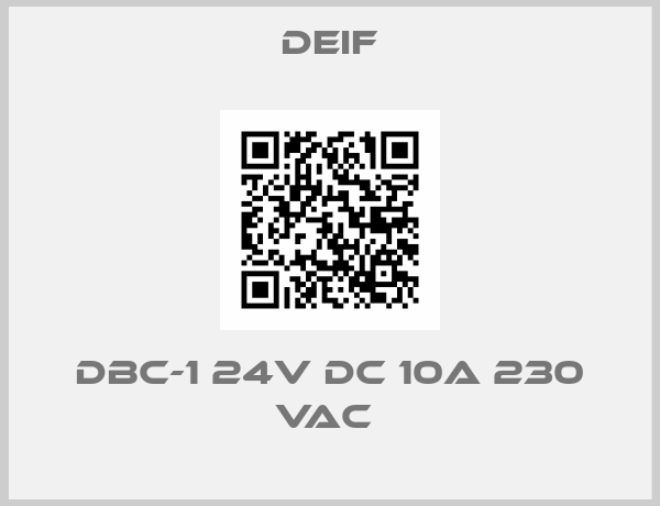DBC-1 24V DC 10A 230 VAC -big