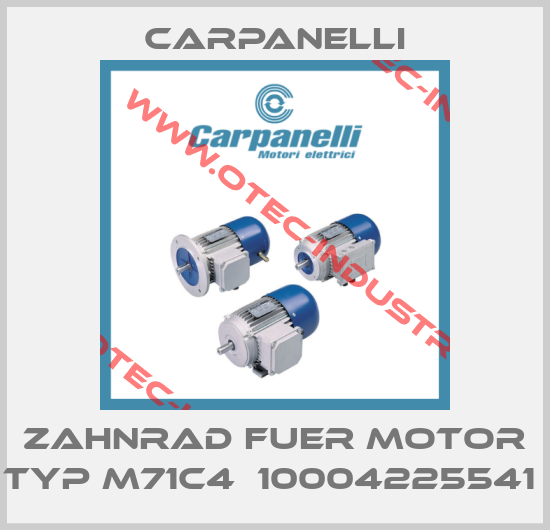 Zahnrad fuer Motor Typ M71C4  10004225541 -big