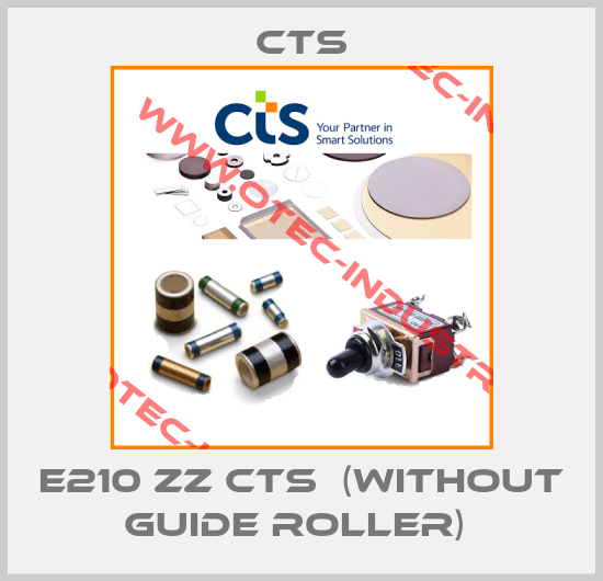 E210 ZZ CTS  (without guide roller) -big