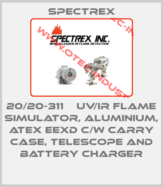 20/20-311    UV/IR flame simulator, aluminium, ATEX Eexd c/w carry case, telescope and battery charger-big