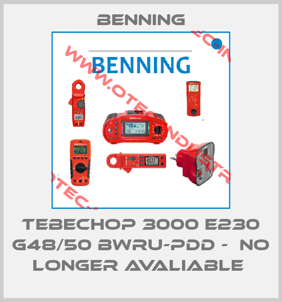 Tebechop 3000 E230 G48/50 Bwru-PDD -  no longer avaliable -big