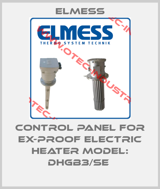 Control Panel for Ex-proof electric heater Model: DHGB3/SE -big