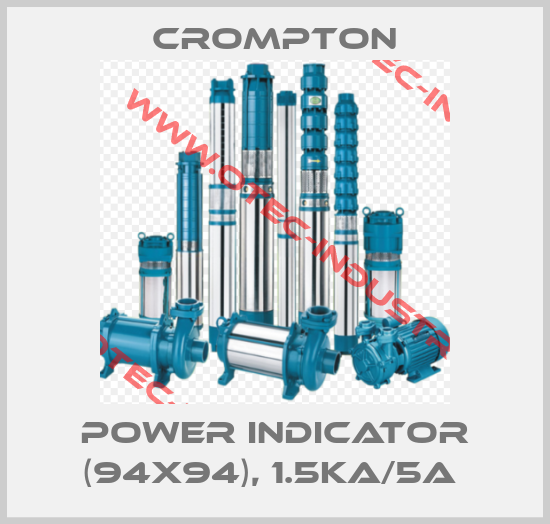 Power indicator (94x94), 1.5kA/5A -big