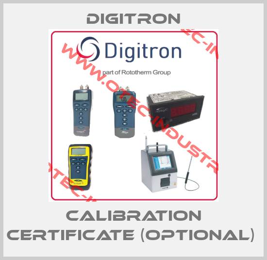 Calibration certificate (optional) -big