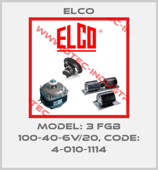 Model: 3 FGB 100-40-6V/20, Code: 4-010-1114-big