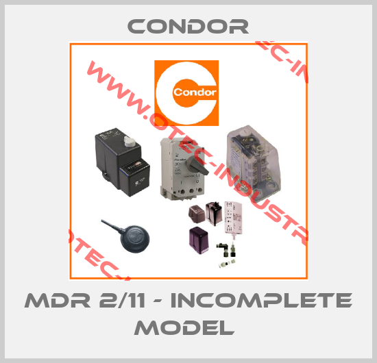MDR 2/11 - incomplete model -big