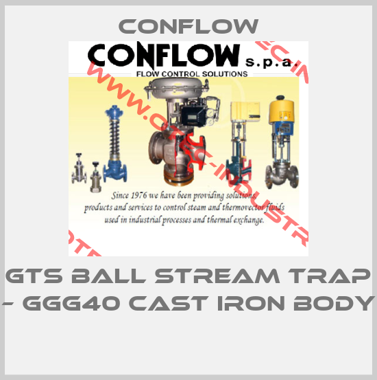 GTS ball stream trap – GGG40 cast iron body -big