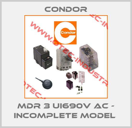 MDR 3 Ui690v AC - incomplete model -big