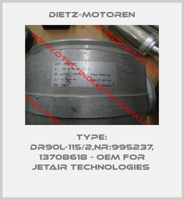Type: DR90L-115/2,Nr:995237, 13708618 - OEM for JetAir Technologies -big