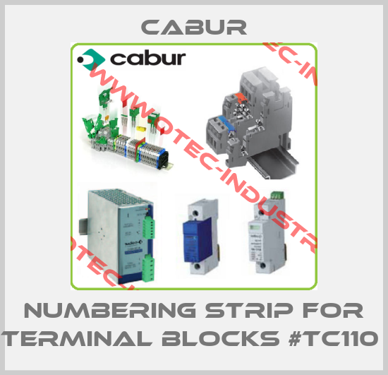 Numbering strip for terminal blocks #TC110 -big