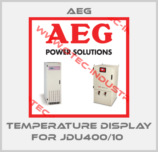 Temperature display for JDU400/10 -big