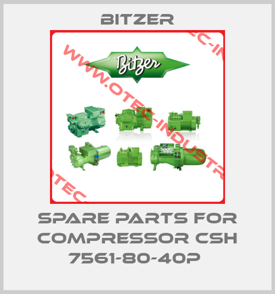 Spare parts for Compressor CSH 7561-80-40P -big