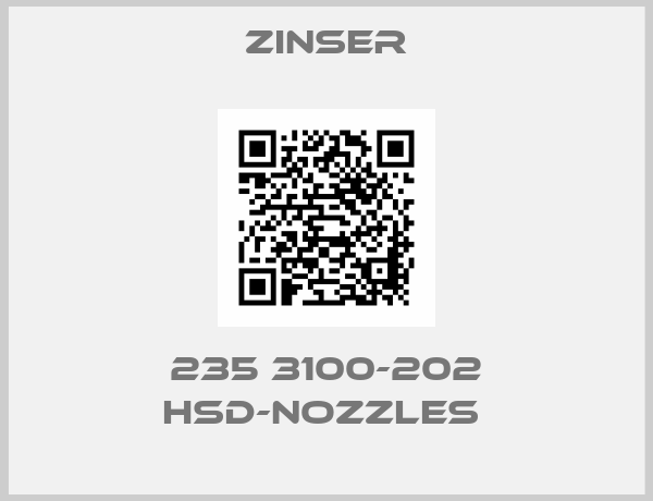 235 3100-202 HSD-nozzles -big