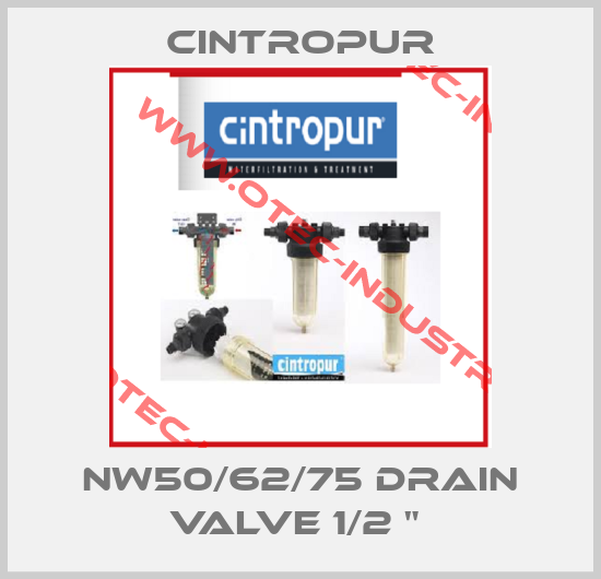 NW50/62/75 Drain valve 1/2 " -big
