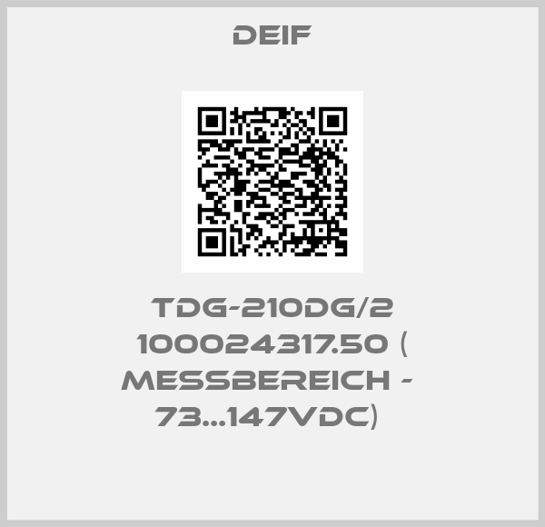 TDG-210DG/2 100024317.50 ( Messbereich -  73...147VDC) -big