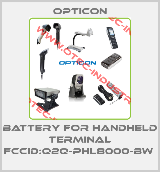 Battery for Handheld terminal FCCID:Q2Q-PHL8000-BW -big