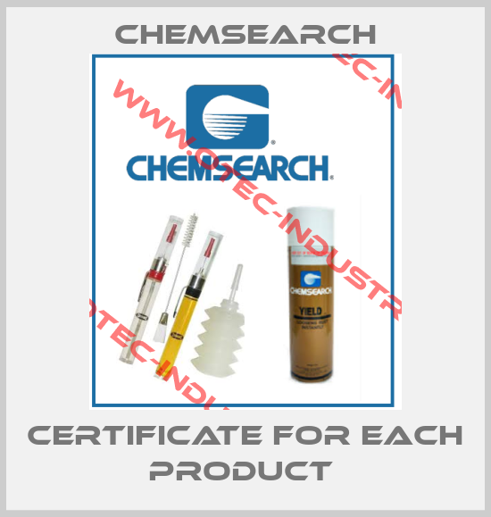 certificate for each product -big