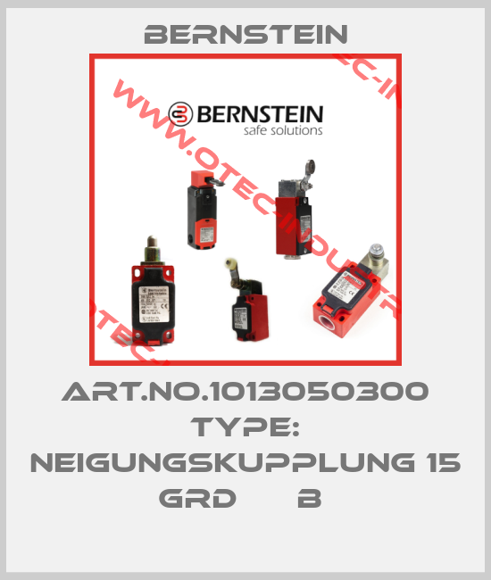 Art.No.1013050300 Type: NEIGUNGSKUPPLUNG 15 GRD      B -big