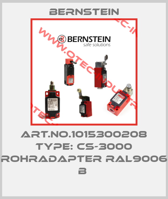 Art.No.1015300208 Type: CS-3000 ROHRADAPTER RAL9006  B -big