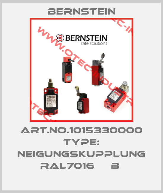 Art.No.1015330000 Type: NEIGUNGSKUPPLUNG RAL7016     B -big