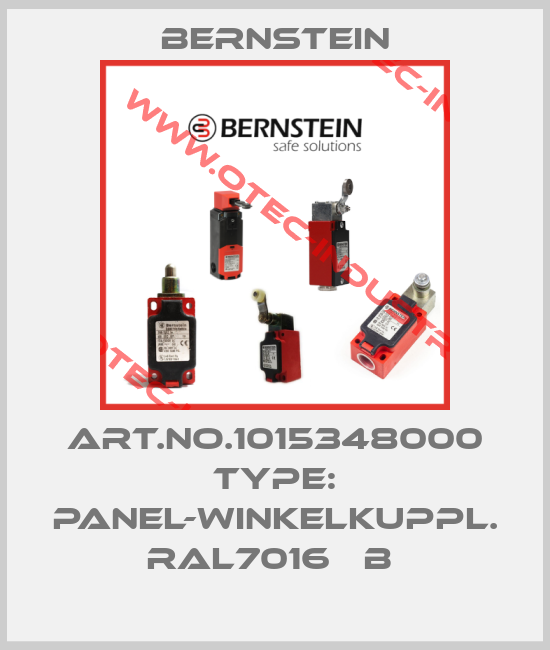 Art.No.1015348000 Type: PANEL-WINKELKUPPL. RAL7016   B -big