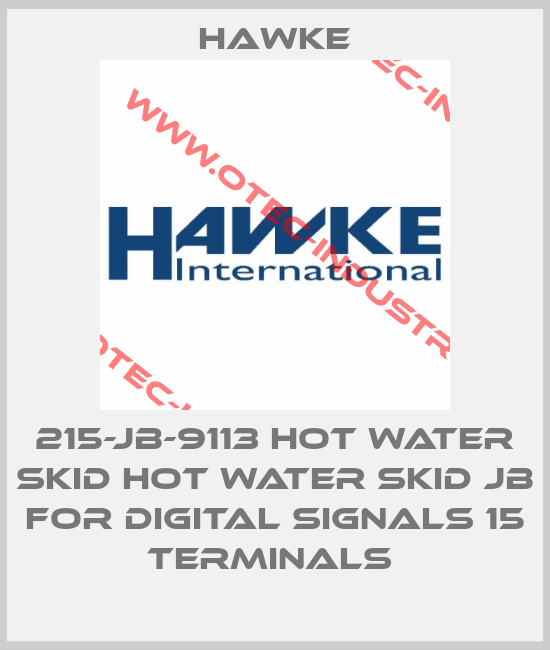 215-JB-9113 HOT WATER SKID HOT WATER SKID JB FOR DIGITAL SIGNALS 15 TERMINALS -big