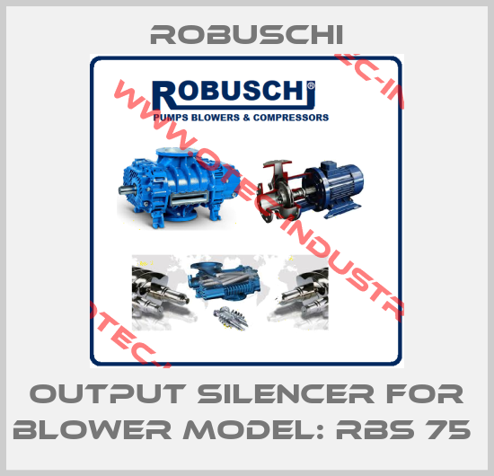 Output Silencer for Blower Model: RBS 75 -big
