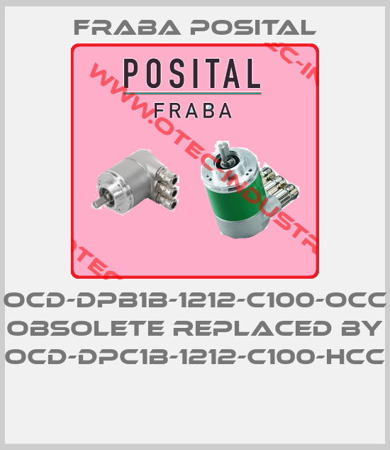OCD-DPB1B-1212-C100-OCC obsolete replaced by OCD-DPC1B-1212-C100-HCC -big